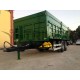 double axles agricultural rear tipping trailer