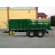 double axles agricultural rear tipping trailer