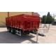 double axles agricultural rear tipping trailer