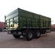 double axles agricultural rear tipping trailer