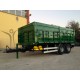 double axles agricultural rear tipping trailer