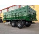 double axles agricultural rear tipping trailer