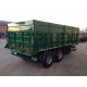 double axles agricultural rear tipping trailer