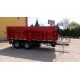 double axles agricultural rear tipping trailer