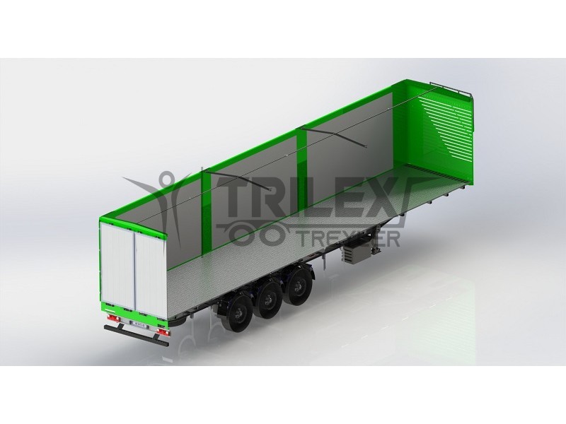cargo transport moving floor with cover