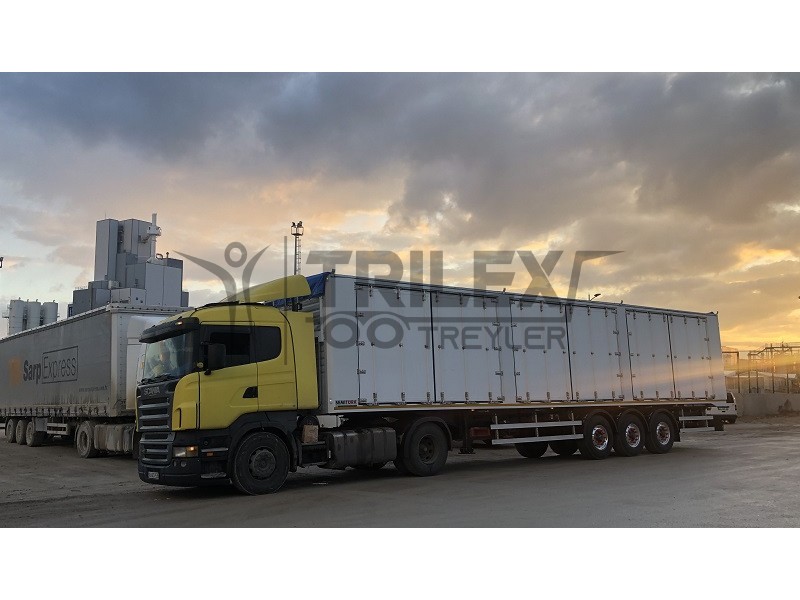 Moving Floor with Forklift Cargo Transport Semi-Trailer