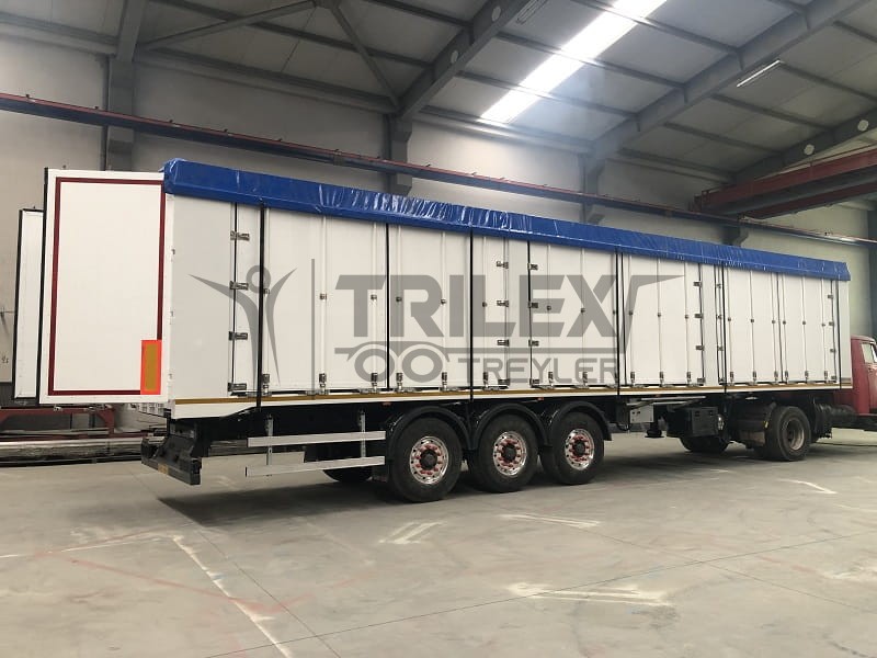 cargo transport moving floor with cover