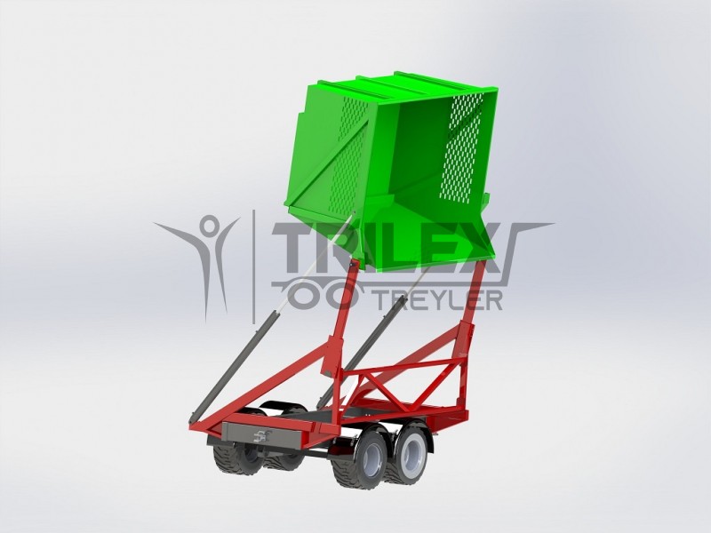 Şeker Kamışı Damperli Römork / Yana Devrilir