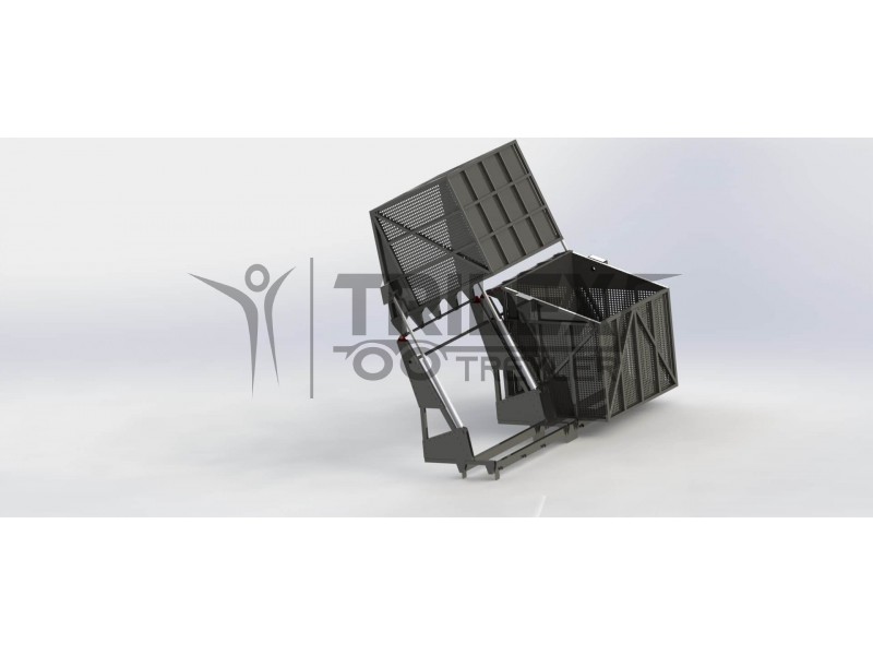 silaj hasadı için yüksek yana devrilir araç üstü damper