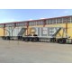 double bottom dump hopper grain trailer