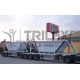 double bottom dump hopper grain trailer