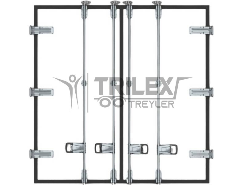 truck trailer rear door lock set