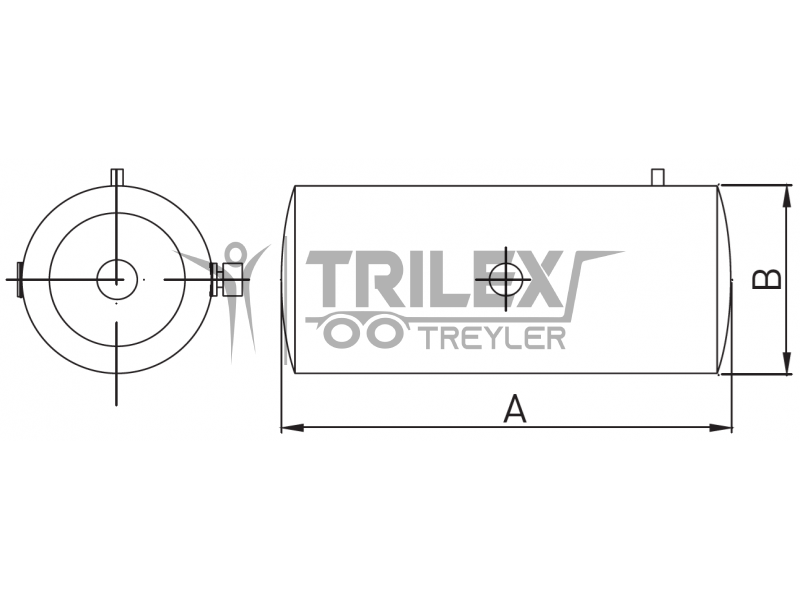 Hydraulic Oil Tank 120 - 150 - 180 Liter / Cylindrical