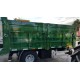 single axle farm rear tipping trailer