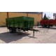single axle farm rear tipping trailer