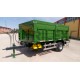 single axle farm rear tipping trailer