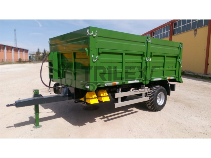 5 Tons Capacity Single Axle Agricultural Tipper Trailer
