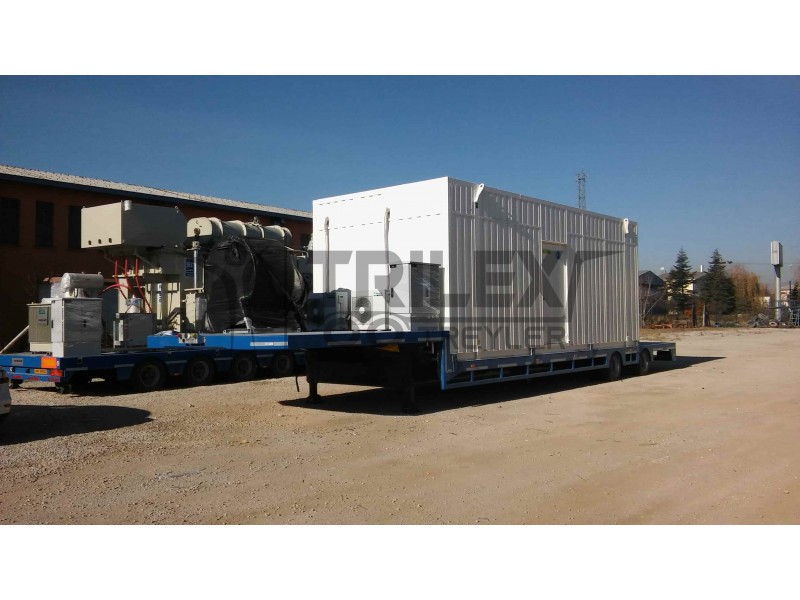 2 axle drop deck semi-trailer