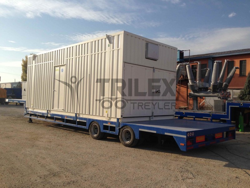 2 axle drop deck semi-trailer