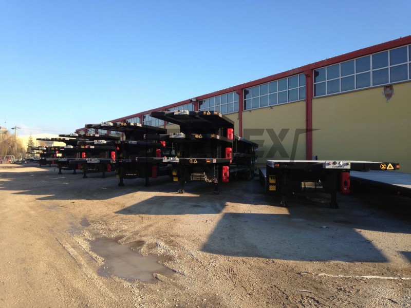 2 axle drop deck semi-trailer