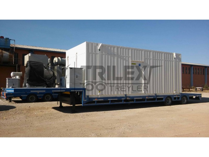 2 axle drop deck semi-trailer