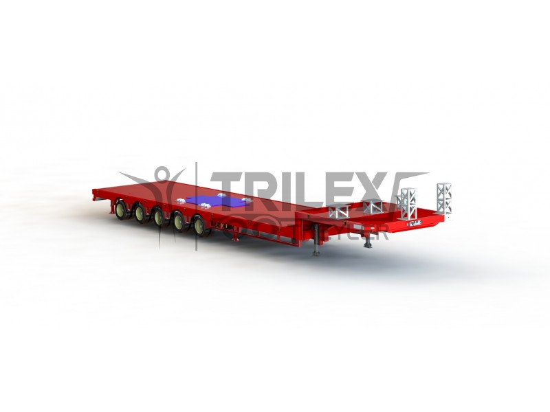 5 axle drop deck semi-trailer