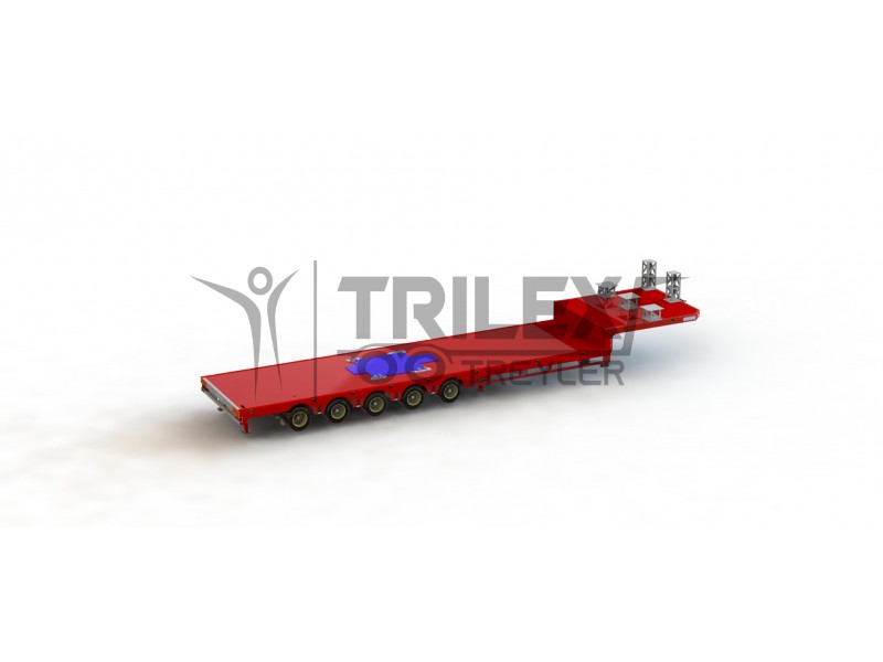 5 axle drop deck semi-trailer