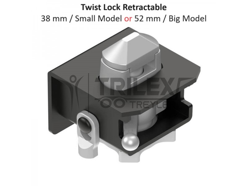 Trailer Twist Lock Retractable (38 or 52 mm)