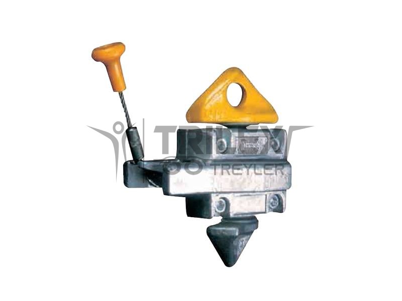 single handle semi-automatic twist-lock