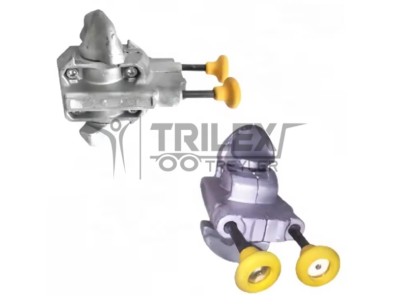 dual handle semi-automatic twist-lock