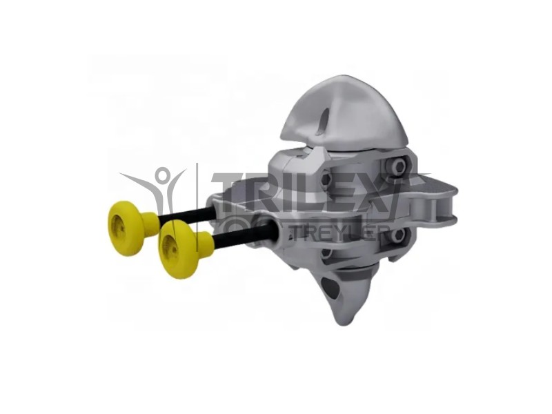 dual handle semi-automatic twist-lock