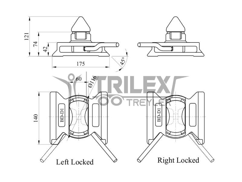 u-frame twist-lock