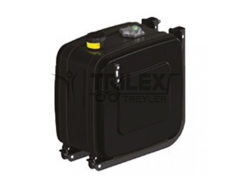 hydraulic oil tank with chassis side connection