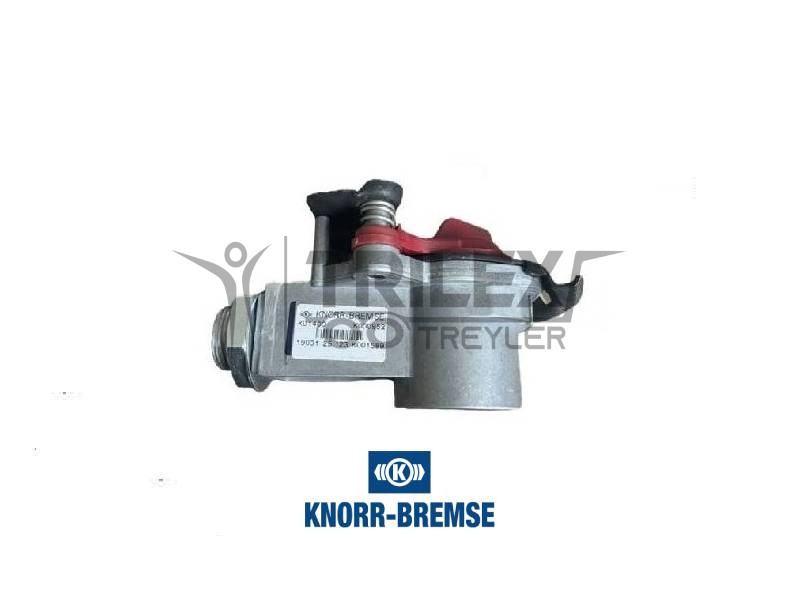K000952 Knorr-Bremse filtreli kırmızı hava bağlantı başlığı