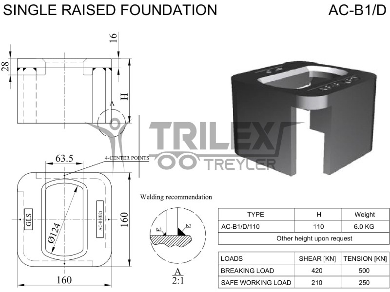 raised ISO deck socket