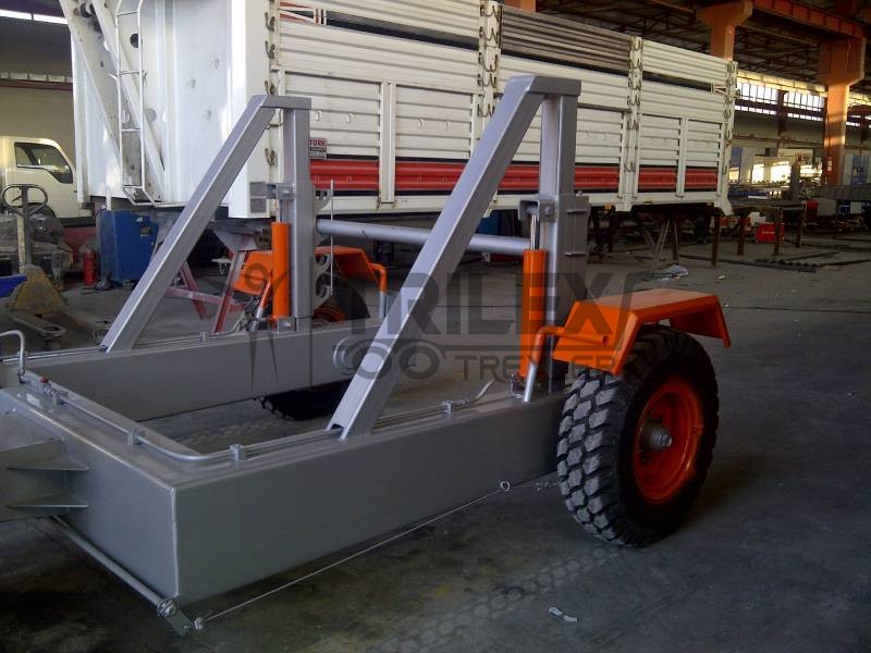 cable drum trailer for transport drums