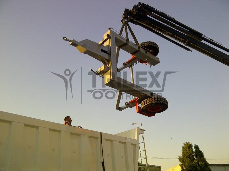 cable drum trailer for transport drums