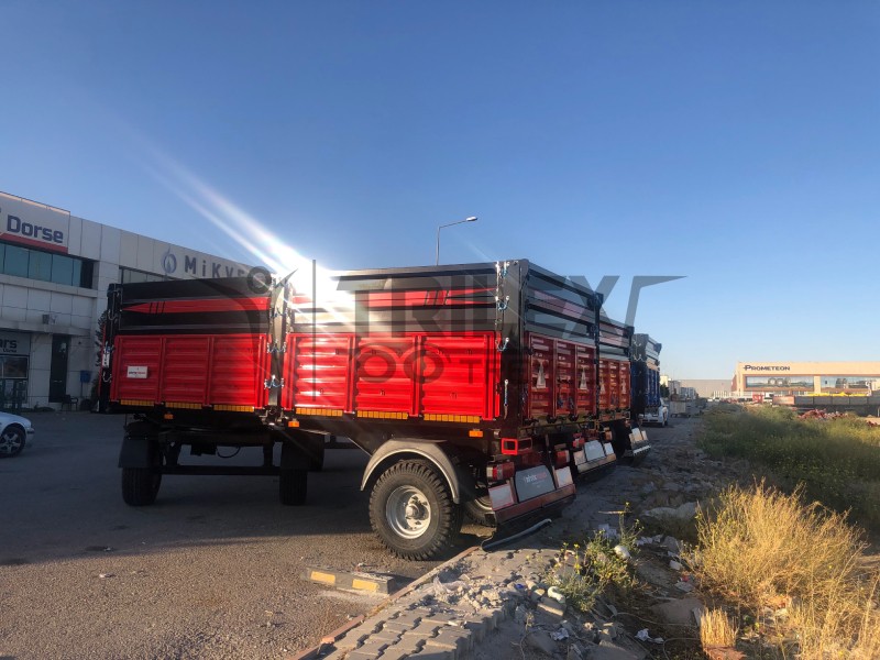 10 tons capacity turntable agricultural tipper trailer