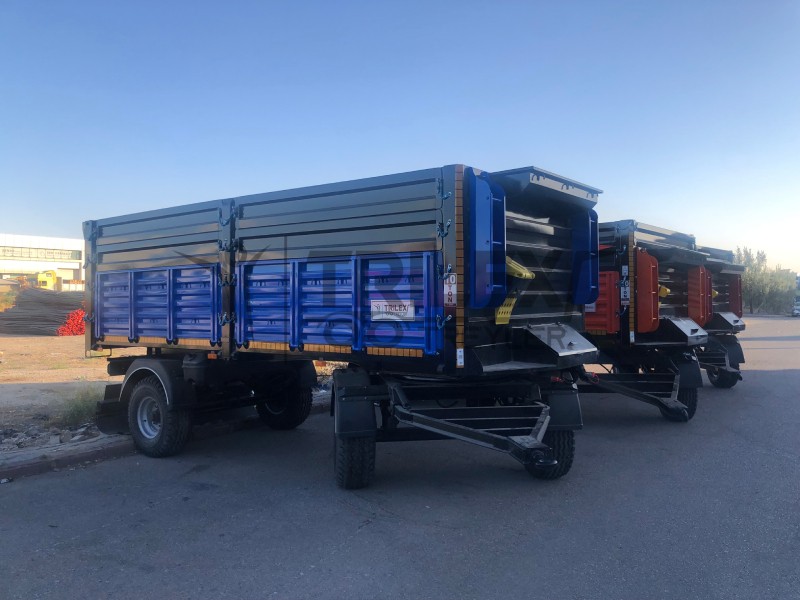 10 tons capacity turntable agricultural tipper trailer