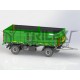 10 tons capacity turntable agricultural tipper trailer