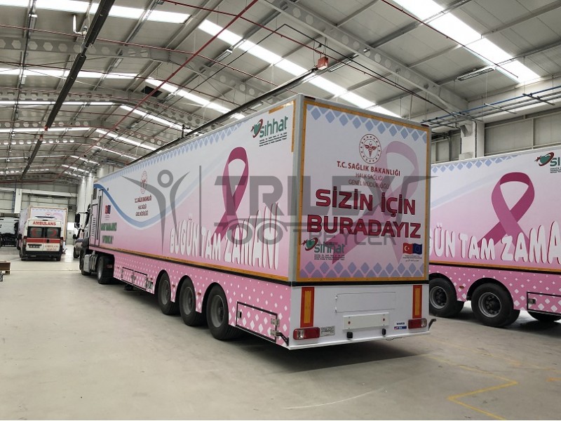 Mammography cancer screening truck