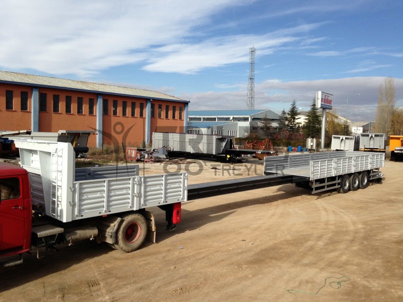 Extendable Flatbed Semitrailer - Trombone Trailer