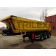 Hardox half pipe rear tipping semi trailer