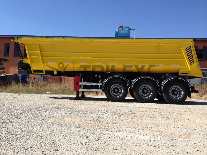 Half Pipe Type Tipping Semi Trailer
