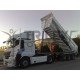 Hardox half pipe rear tipping semi trailer