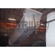 Hardox half pipe rear tipping semi trailer