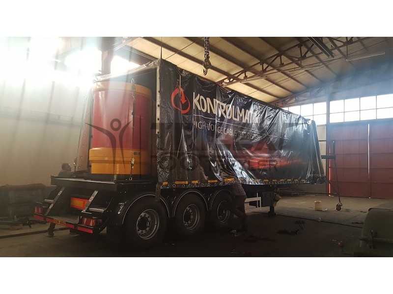 high voltage cable test system semitrailer