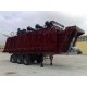 Rear tipping heavy duty tipping semi trailer