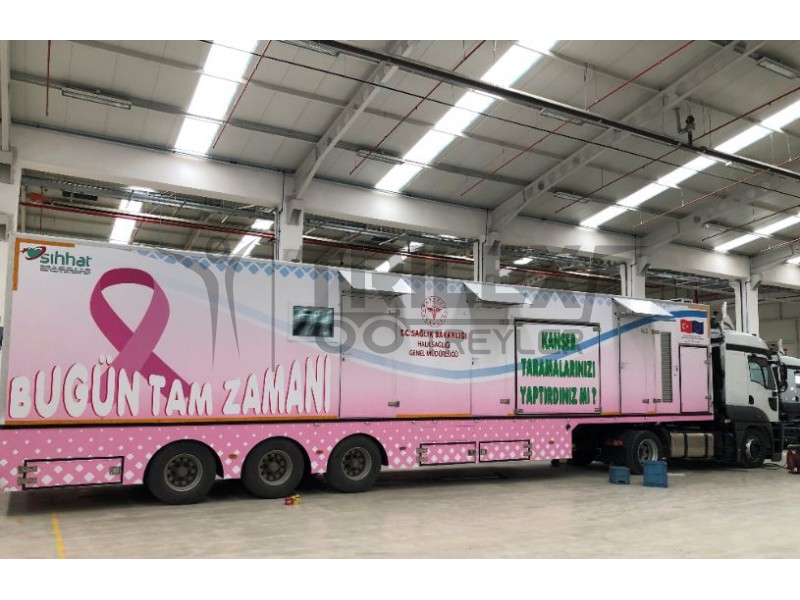 Mammography cancer screening truck