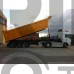 Rear tipping heavy duty tipping semi trailer